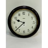 20th century Military issue Smiths Industries 15 inch Dial Wall clock