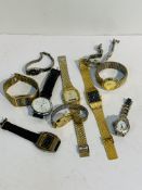 Collection of 10 assorted quartz watches