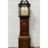 Mahogany Longcase Clock with Moon Phase by W Nicholson of Newcastle.