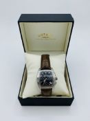 Rotary Dolphin Standard 'Les Originales' gent's wrist watch with leather strap, and original box