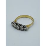 18ct gold and diamond ring.