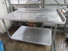 1350mm stainess steel preparation table.