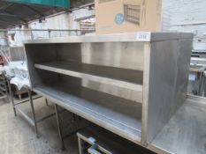 Stainless steel wall cupboard, 150x60x40cms