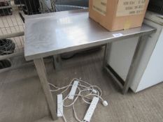 Stainless steel table 90x82x60cms