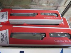 Paderno large knife and small cooks knife