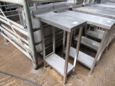 300mm stainess steel preparation table.