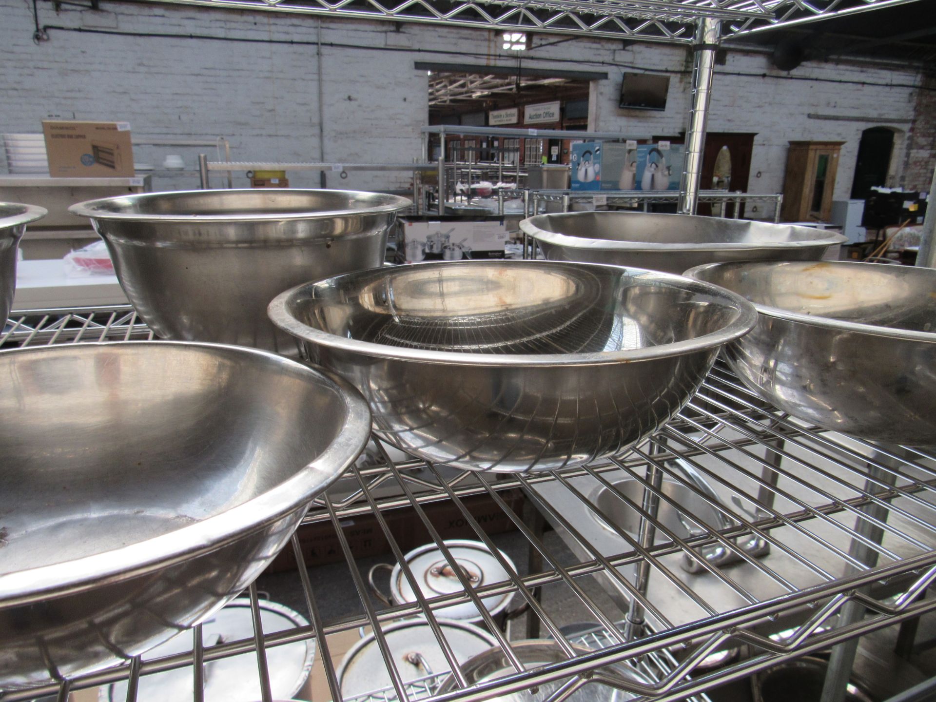 13 stainless steel bowls. - Image 3 of 3