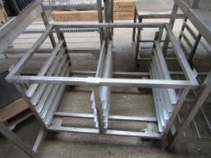 Mobile oven stand, 99x70x70cms