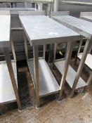 350mm stainess steel preparation table.