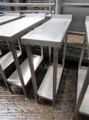 300mm stainess steel preparation table.