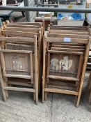 12 Ex-Air Ministry folding chairs.
