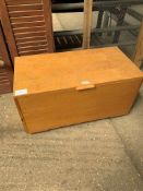 Wooden storage box, 81 x 41 x 44cms.