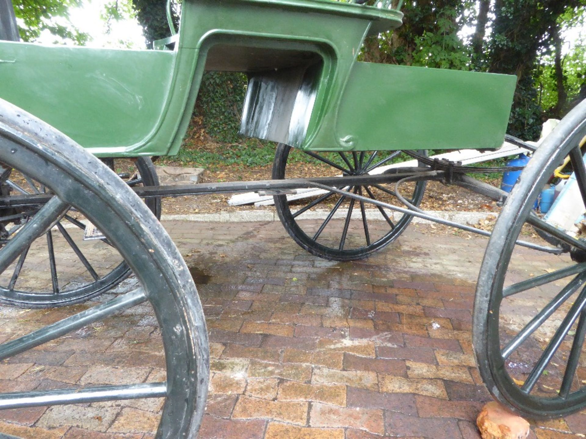 4-WHEEL BUGGY from Columbus & Cortland Carriages Ltd of London c. 1900, to suit 14 to 16hh single or - Image 9 of 10