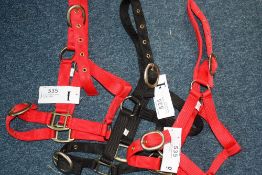 3 x Shetland pony headcollars