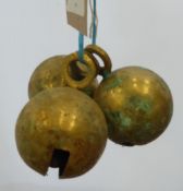 3 x large harness bells - - carries VAT