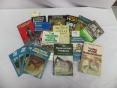 Box of equestrian books