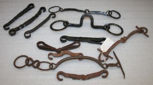 12 x unusual cart horse bits