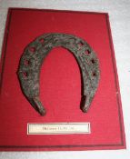 Mounted horseshoe with Calkins, circa 1600