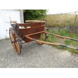 GOVERNESS CART built by McNaught & Co., of London & Worcester, to suit 13 to 14hh. On 24ins wheels