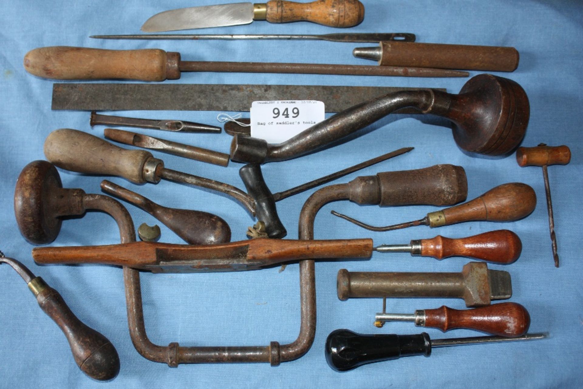 Bag of saddler's tools
