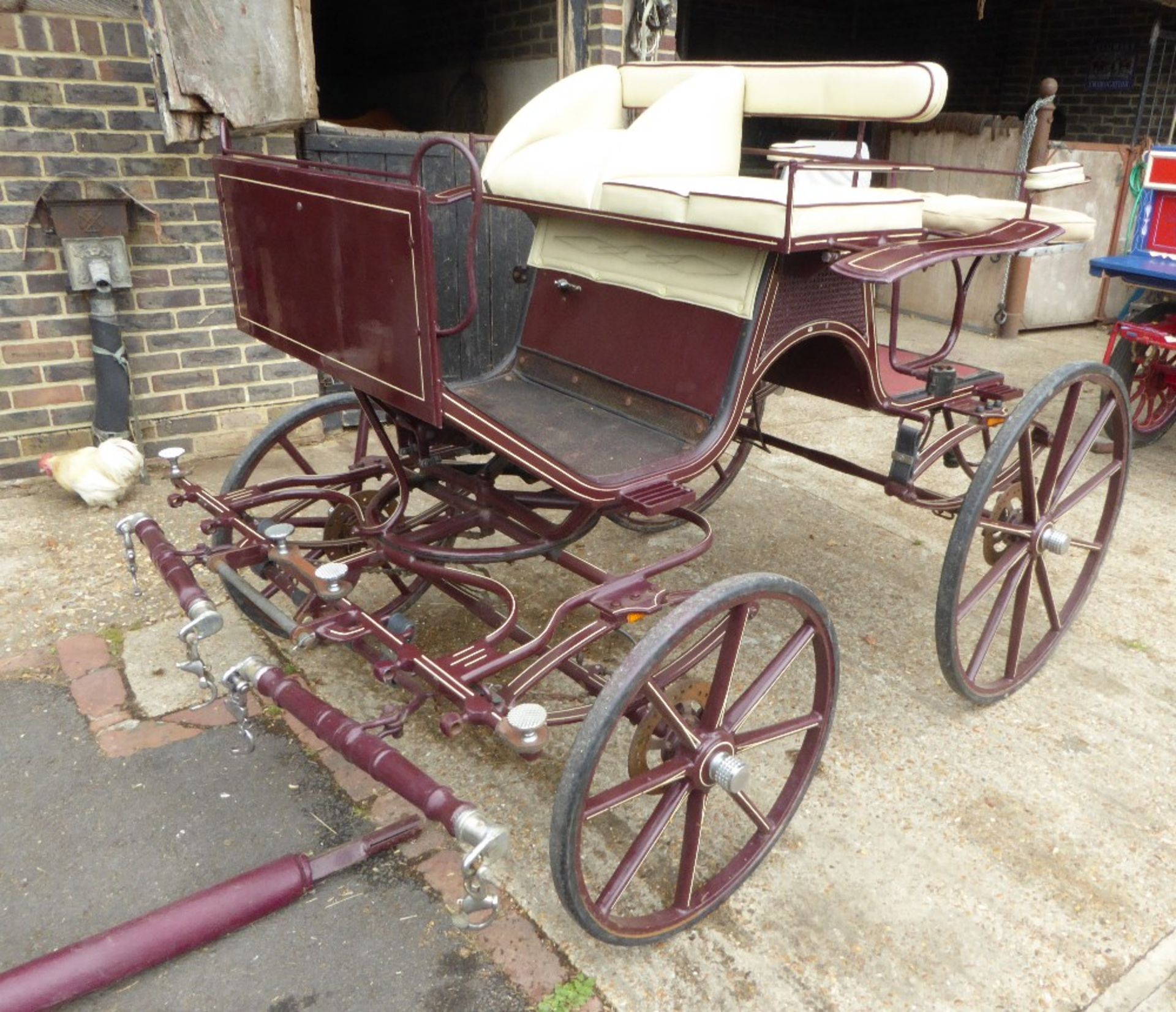 FOUR-WHEEL PHAETON to suit 13. 2 to 15.2hh single or pair. Lot 4 is located near Horsham, Surrey