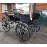 CONTINENTAL PHAETON built by W. Luhr of Oldenburg to suit a full size single or pair. Painted dark