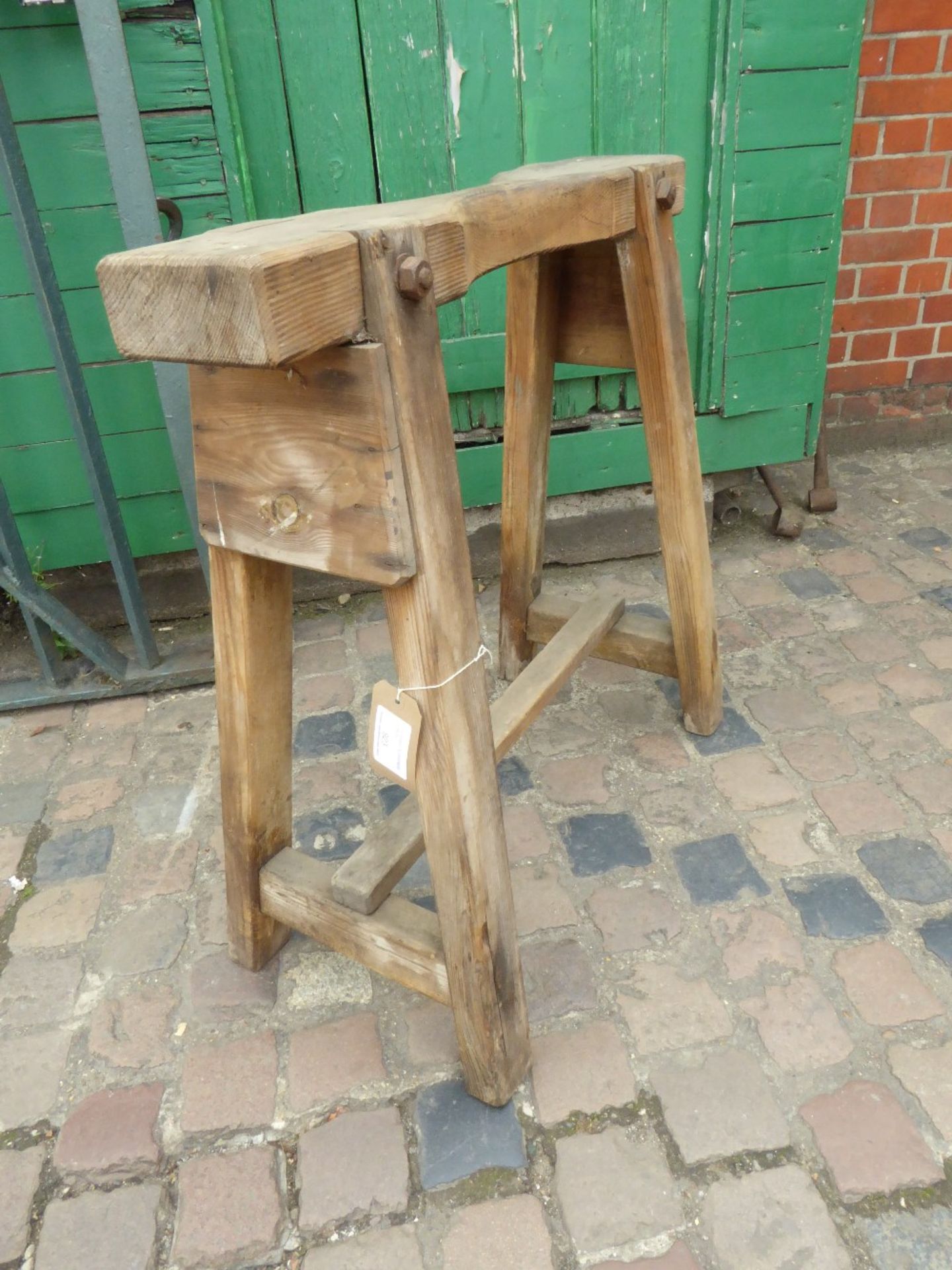 Vintage wooden saddle/harness stand