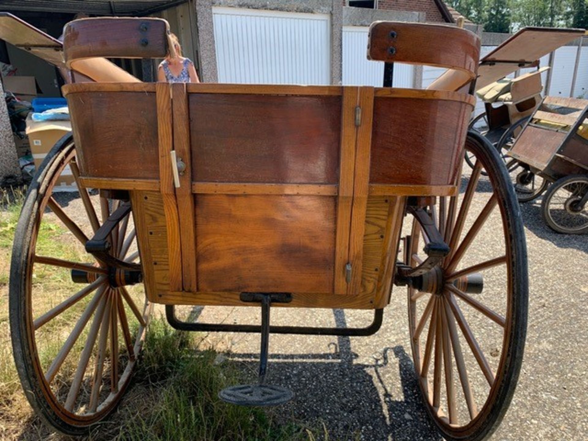 GOVERNESS CART built by McNaught & Co., of London & Worcester, to suit 13 to 14hh. On 24ins wheels - Image 3 of 14