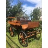 WAGONETTE believed to be of French origin, circa 1900's; to suit 13.2 pair or 15.2hh single.