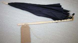 Lady's parasol with folding ivory handle