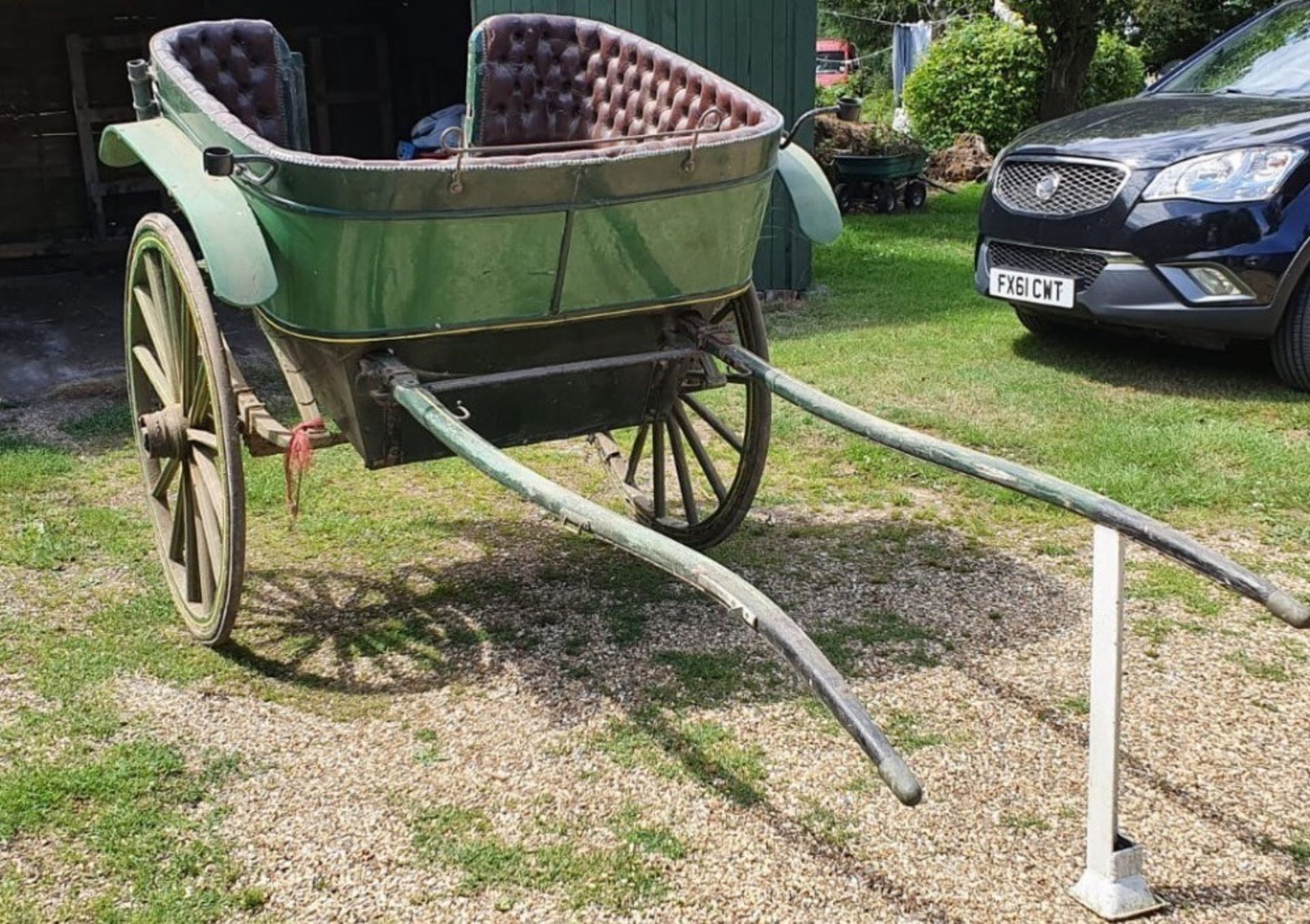 GOVERNESS CART built by R. Disturnal & Co. Wednesbury, circa 1917 to suit 14 to 15hh. Lot 29 can be