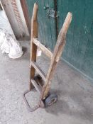 Antique sack barrow made by Reedaw Industrial Co., Cirencester