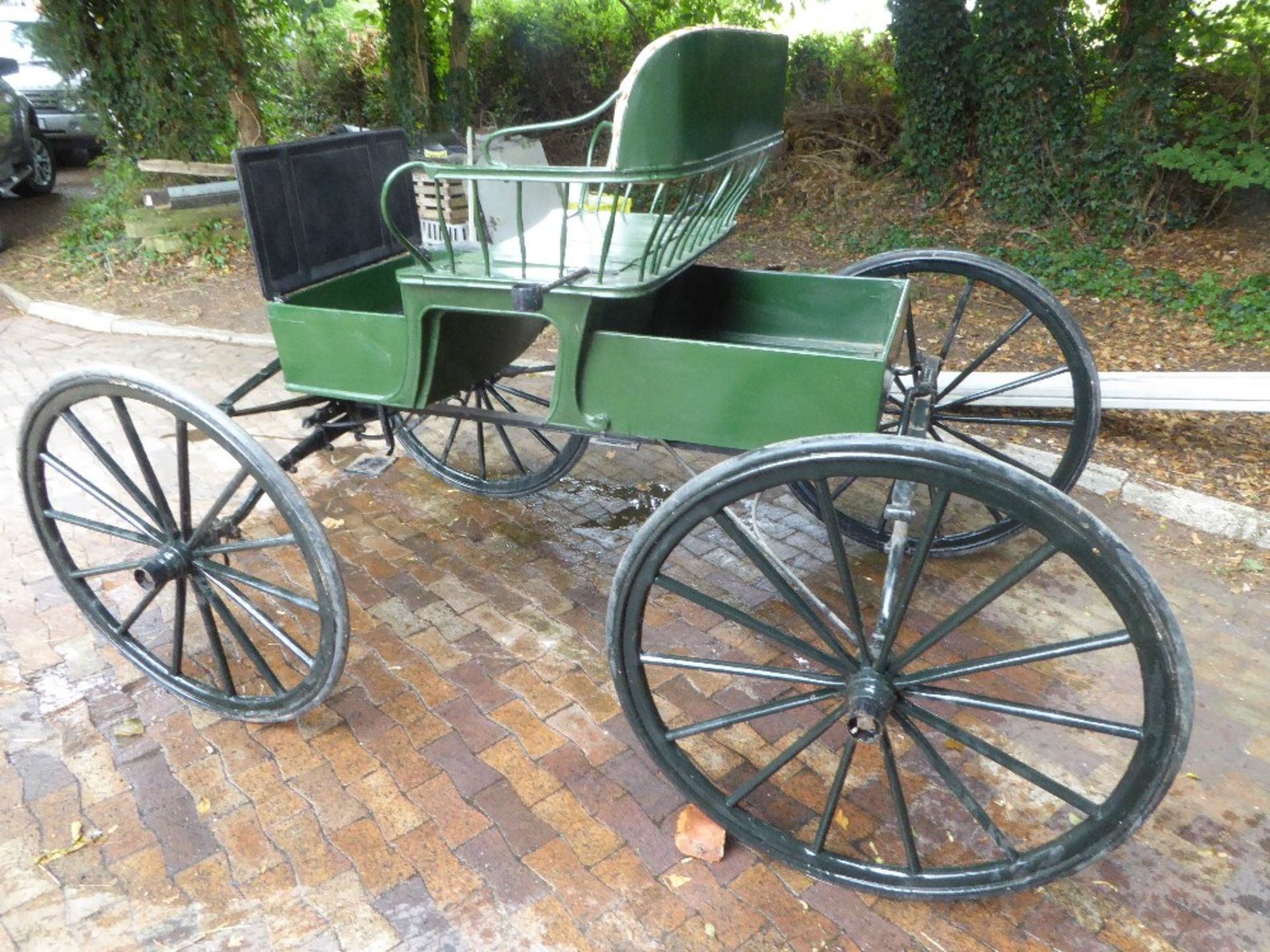 4-WHEEL BUGGY from Columbus & Cortland Carriages Ltd of London c. 1900, to suit 14 to 16hh single or - Image 2 of 10