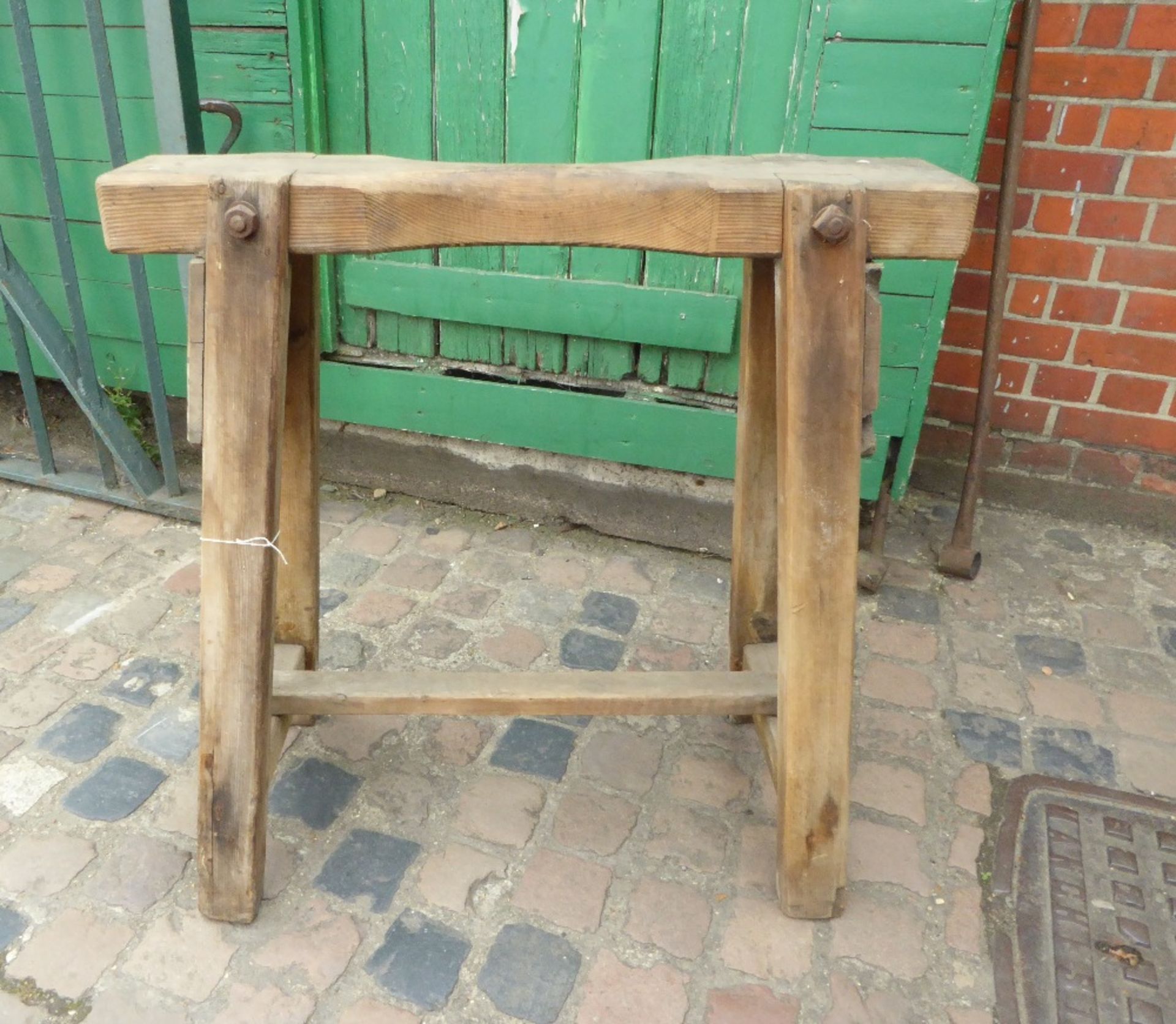 Vintage wooden saddle/harness stand - Image 2 of 2