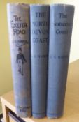 4 x 1st edition books by Charles Harper - Exeter Road, 1899; North Devon Road, 1908;