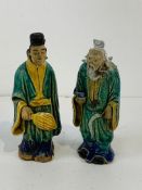 Two Chinese export Shekwan mudware figures