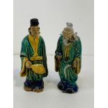 Two Chinese export Shekwan mudware figures
