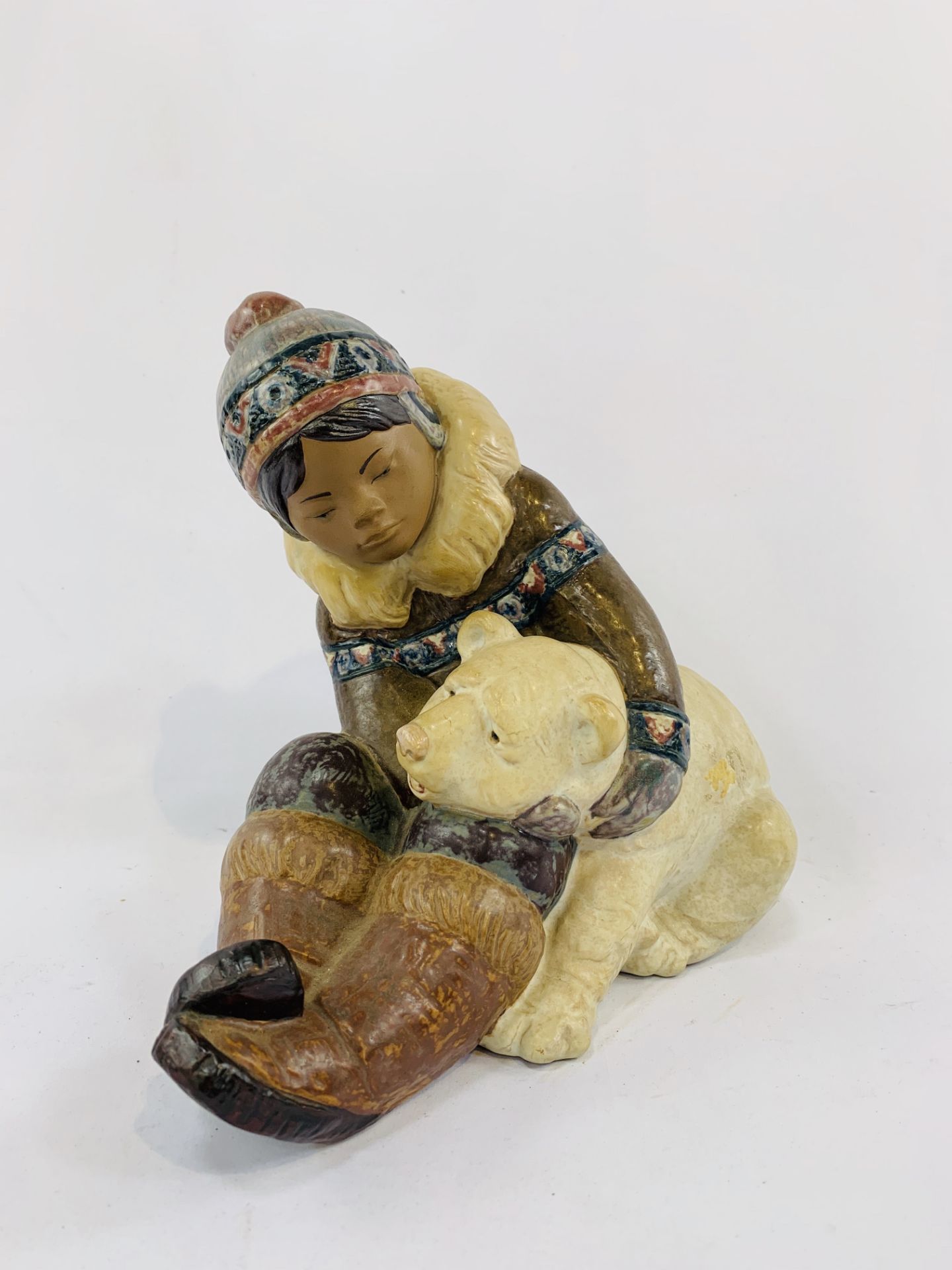 Two Lladro 'Daisa' Inuit figures. - Image 2 of 2