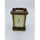 Small brass case carriage clock. Not going.