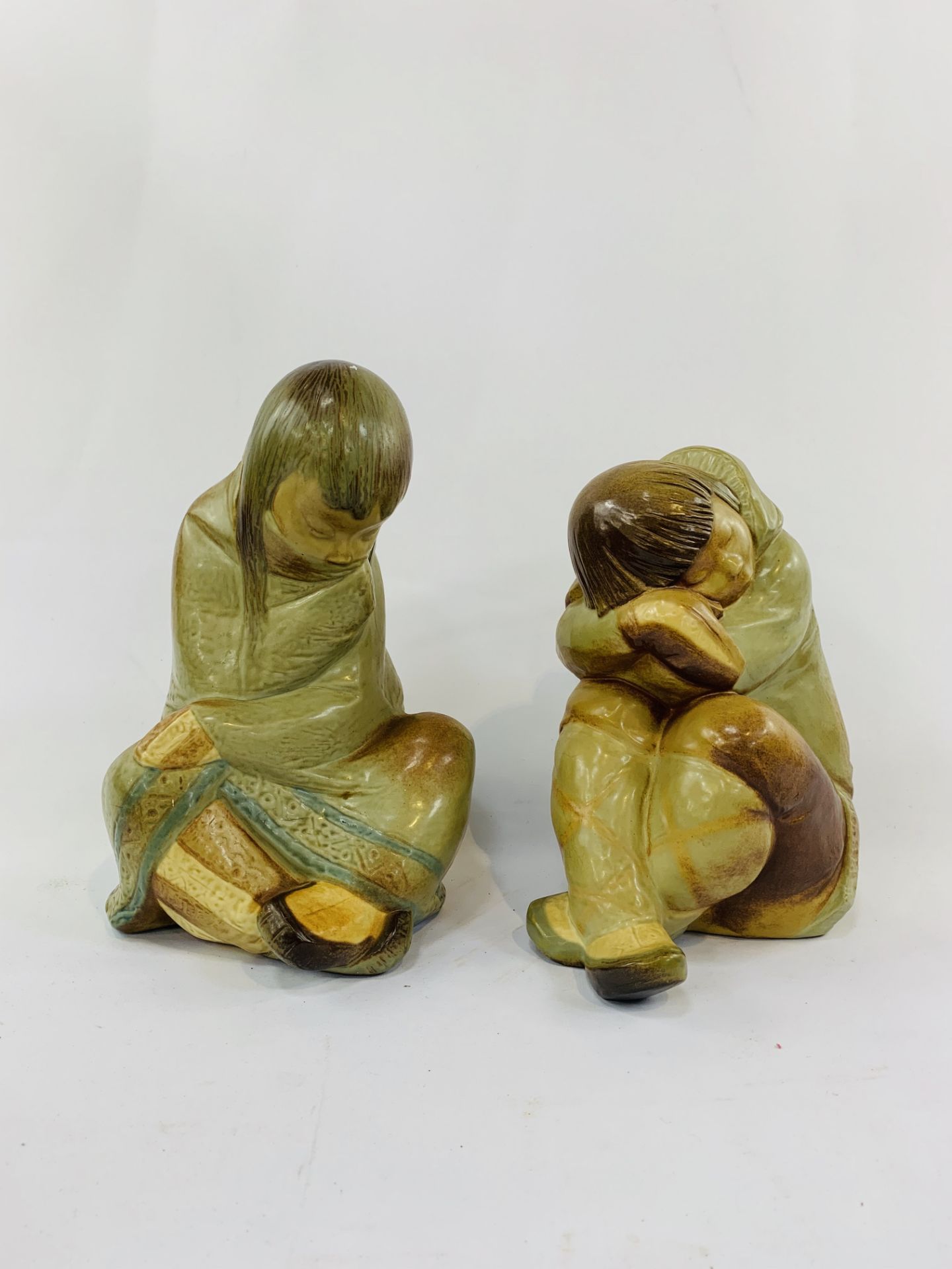Two Lladro 'Daisa' Inuit figures.