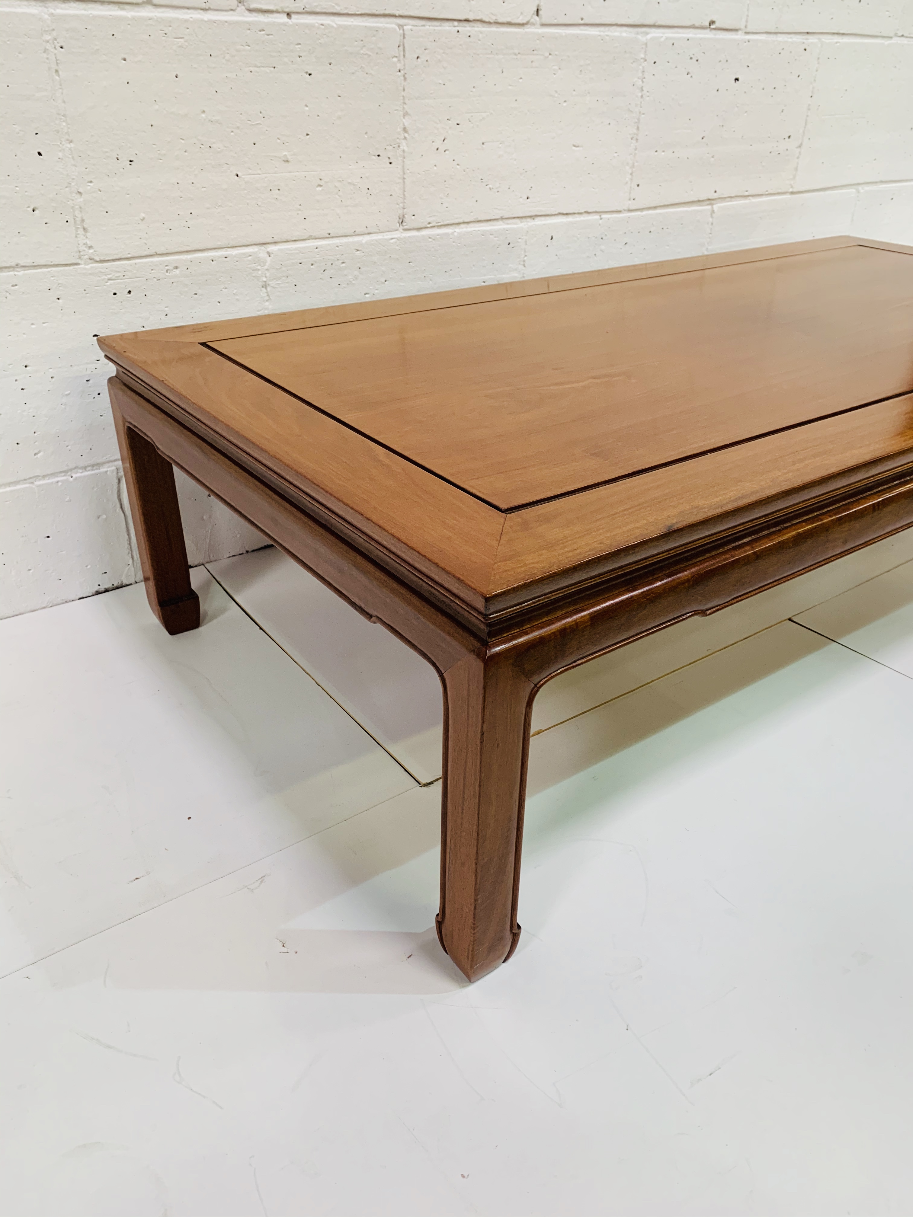 Chinese hardwood low table - Image 2 of 3