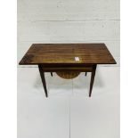 Rosewood low sewing table by CFC Sikeborg, Denmark.