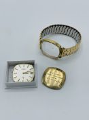 9ct gold cased Rotary watch. Watch not going and needs repair