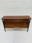 "Nathan" teak 1960's sideboard with two frieze drawers over cupboards.