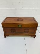 Chinese hardwood Camphor chest 92 x 45 x 51