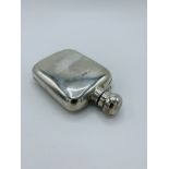 Hallmarked silver hip flask by Charles Boyton & Son