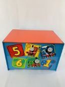 Small colourful children’s toy chest.