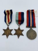 3 WWII medals