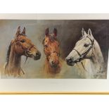 A gilt framed and glazed print 'We Three Kings' by S L Crawford.