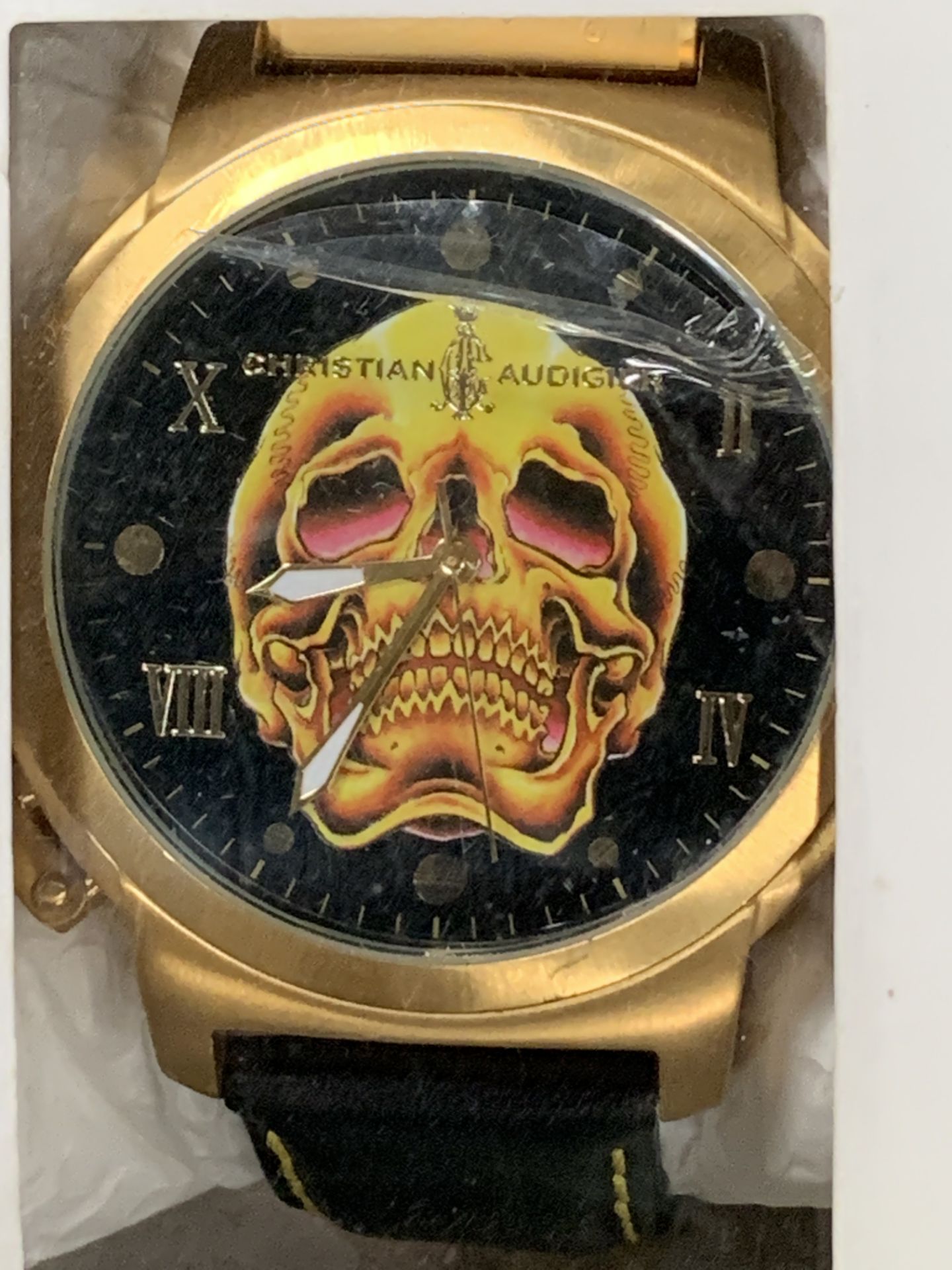 Christian Audigier new Gents wristwatch, Model ETE-103 - Death Skull
